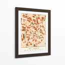 Saint Louis, Mapas negros Tonos tierra 82 - Emiliano Deificus | Cuadro decorativo de Canvas Lab