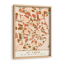 Saint Louis, Mapas negros Tonos tierra 82 - Emiliano Deificus | Cuadro decorativo de Canvas Lab