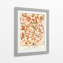 Saint Louis, Mapas negros Tonos tierra 82 - Emiliano Deificus | Cuadro decorativo de Canvas Lab