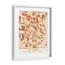 Saint Louis, Mapas negros Tonos tierra 82 - Emiliano Deificus | Cuadro decorativo de Canvas Lab