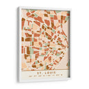 Saint Louis, Mapas negros Tonos tierra 82 - Emiliano Deificus | Cuadro decorativo de Canvas Lab