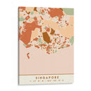 Singapur, Mapas negros Tonos tierra 81 - Emiliano Deificus | Cuadro decorativo de Canvas Lab