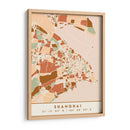 Shanghai, Mapas negros Tonos tierra 80 - Emiliano Deificus | Cuadro decorativo de Canvas Lab
