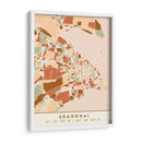 Shanghai, Mapas negros Tonos tierra 80 - Emiliano Deificus | Cuadro decorativo de Canvas Lab
