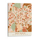 Sao Paulo, Mapas negros Tonos tierra 77 - Emiliano Deificus | Cuadro decorativo de Canvas Lab