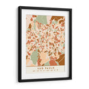 Sao Paulo, Mapas negros Tonos tierra 77 - Emiliano Deificus | Cuadro decorativo de Canvas Lab