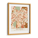 Sao Paulo, Mapas negros Tonos tierra 77 - Emiliano Deificus | Cuadro decorativo de Canvas Lab