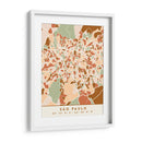 Sao Paulo, Mapas negros Tonos tierra 77 - Emiliano Deificus | Cuadro decorativo de Canvas Lab