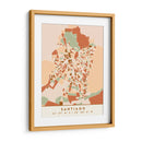 Santiago, Mapas negros Tonos tierra 76 - Emiliano Deificus | Cuadro decorativo de Canvas Lab
