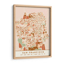 San Francisco, Mapas negros Tonos tierra 75 - Emiliano Deificus | Cuadro decorativo de Canvas Lab