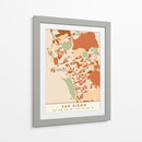 San Diego, Mapas negros Tonos tierra 74 - Emiliano Deificus | Cuadro decorativo de Canvas Lab