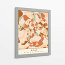 Roma, Mapas negros Tonos tierra 72 - Emiliano Deificus | Cuadro decorativo de Canvas Lab