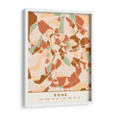 Roma, Mapas negros Tonos tierra 72 - Emiliano Deificus | Cuadro decorativo de Canvas Lab