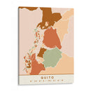 Quito, Mapas negros Tonos tierra 70 - Emiliano Deificus | Cuadro decorativo de Canvas Lab