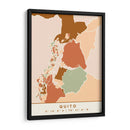 Quito, Mapas negros Tonos tierra 70 - Emiliano Deificus | Cuadro decorativo de Canvas Lab