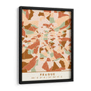 Praga, Mapas negros Tonos tierra 69 - Emiliano Deificus | Cuadro decorativo de Canvas Lab