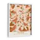 Praga, Mapas negros Tonos tierra 69 - Emiliano Deificus | Cuadro decorativo de Canvas Lab