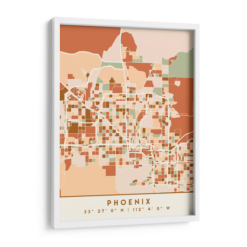 Fenix, Mapas negros Tonos tierra 66 - Emiliano Deificus | Cuadro decorativo de Canvas Lab