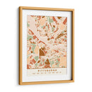 Pittsburgh, Mapas negros Tonos tierra 67 - Emiliano Deificus | Cuadro decorativo de Canvas Lab