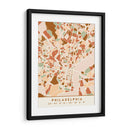 Filadelfia, Mapas negros Tonos tierra 65 - Emiliano Deificus | Cuadro decorativo de Canvas Lab