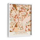 Filadelfia, Mapas negros Tonos tierra 65 - Emiliano Deificus | Cuadro decorativo de Canvas Lab