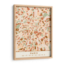 Paris, Mapas negros Tonos tierra 64 - Emiliano Deificus | Cuadro decorativo de Canvas Lab