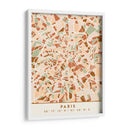 Paris, Mapas negros Tonos tierra 64 - Emiliano Deificus | Cuadro decorativo de Canvas Lab
