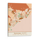 Ciudad de Panama, Mapas negros Tonos tierra 63 - Emiliano Deificus | Cuadro decorativo de Canvas Lab