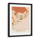 Ciudad de Panama, Mapas negros Tonos tierra 63 - Emiliano Deificus | Cuadro decorativo de Canvas Lab