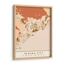 Ciudad de Panama, Mapas negros Tonos tierra 63 - Emiliano Deificus | Cuadro decorativo de Canvas Lab