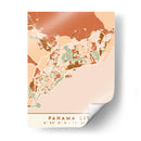 Ciudad de Panama, Mapas negros Tonos tierra 63 - Emiliano Deificus | Cuadro decorativo de Canvas Lab