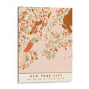 Nueva York, Mapas negros Tonos tierra 61 - Emiliano Deificus | Cuadro decorativo de Canvas Lab