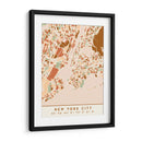 Nueva York, Mapas negros Tonos tierra 61 - Emiliano Deificus | Cuadro decorativo de Canvas Lab