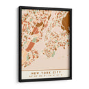 Nueva York, Mapas negros Tonos tierra 61 - Emiliano Deificus | Cuadro decorativo de Canvas Lab