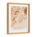Nueva York, Mapas negros Tonos tierra 61 - Emiliano Deificus | Cuadro decorativo de Canvas Lab