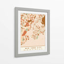 Nueva York, Mapas negros Tonos tierra 61 - Emiliano Deificus | Cuadro decorativo de Canvas Lab