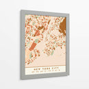 Nueva York, Mapas negros Tonos tierra 61 - Emiliano Deificus | Cuadro decorativo de Canvas Lab
