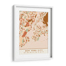 Nueva York, Mapas negros Tonos tierra 61 - Emiliano Deificus | Cuadro decorativo de Canvas Lab