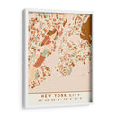 Nueva York, Mapas negros Tonos tierra 61 - Emiliano Deificus | Cuadro decorativo de Canvas Lab