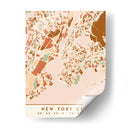 Nueva York, Mapas negros Tonos tierra 61 - Emiliano Deificus | Cuadro decorativo de Canvas Lab