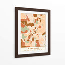 Nasvhille, Mapas negros Tonos tierra 59 - Emiliano Deificus | Cuadro decorativo de Canvas Lab