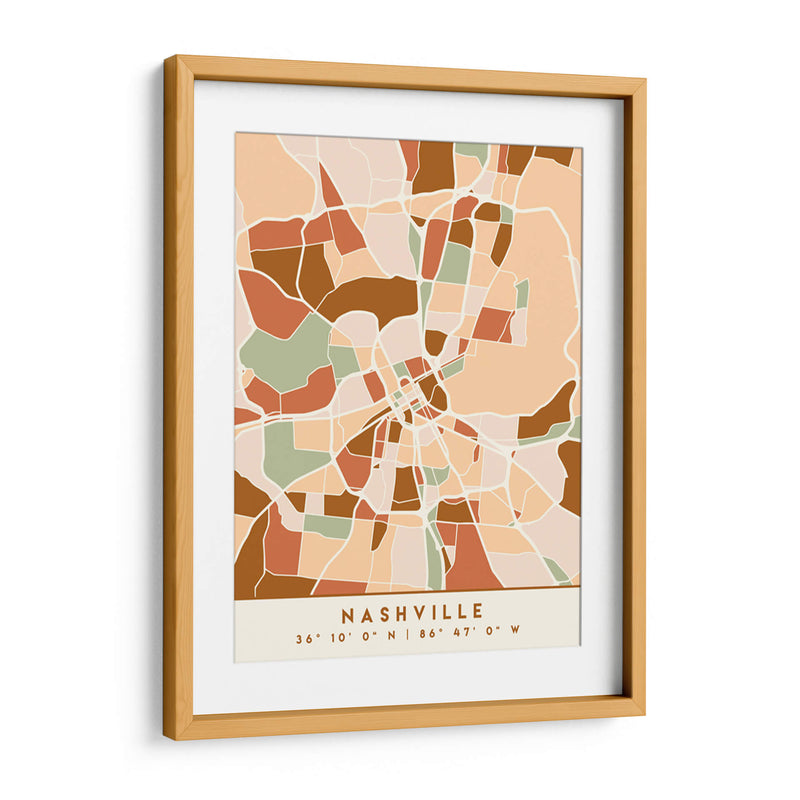 Nasvhille, Mapas negros Tonos tierra 59 - Emiliano Deificus | Cuadro decorativo de Canvas Lab