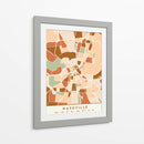Nasvhille, Mapas negros Tonos tierra 59 - Emiliano Deificus | Cuadro decorativo de Canvas Lab