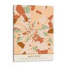 Moscu, Mapas negros Tonos tierra 56 - Emiliano Deificus | Cuadro decorativo de Canvas Lab