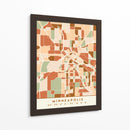 Minneapolis, Mapas negros Tonos tierra 55 - Emiliano Deificus | Cuadro decorativo de Canvas Lab