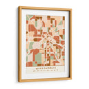 Minneapolis, Mapas negros Tonos tierra 55 - Emiliano Deificus | Cuadro decorativo de Canvas Lab