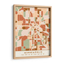 Minneapolis, Mapas negros Tonos tierra 55 - Emiliano Deificus | Cuadro decorativo de Canvas Lab