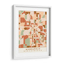 Minneapolis, Mapas negros Tonos tierra 55 - Emiliano Deificus | Cuadro decorativo de Canvas Lab