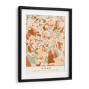 Milan, Mapas negros Tonos tierra 54 - Emiliano Deificus | Cuadro decorativo de Canvas Lab