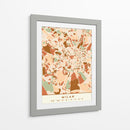 Milan, Mapas negros Tonos tierra 54 - Emiliano Deificus | Cuadro decorativo de Canvas Lab